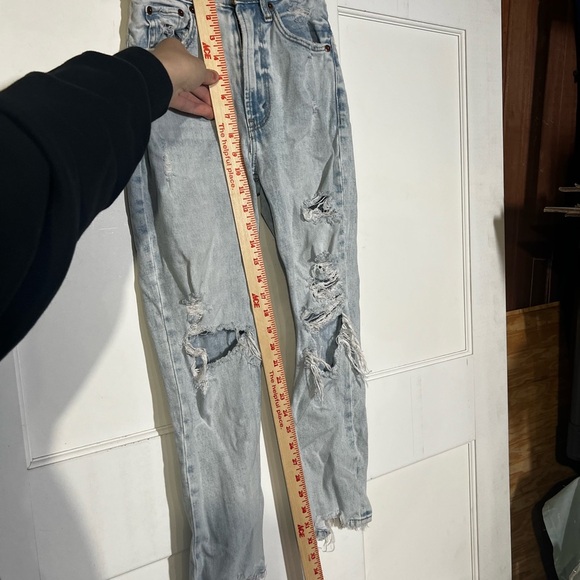 Abercrombie & Fitch Ankle Straight Ultra High Rise Jeans Size 23 CURVE LOVE - Picture 7 of 7